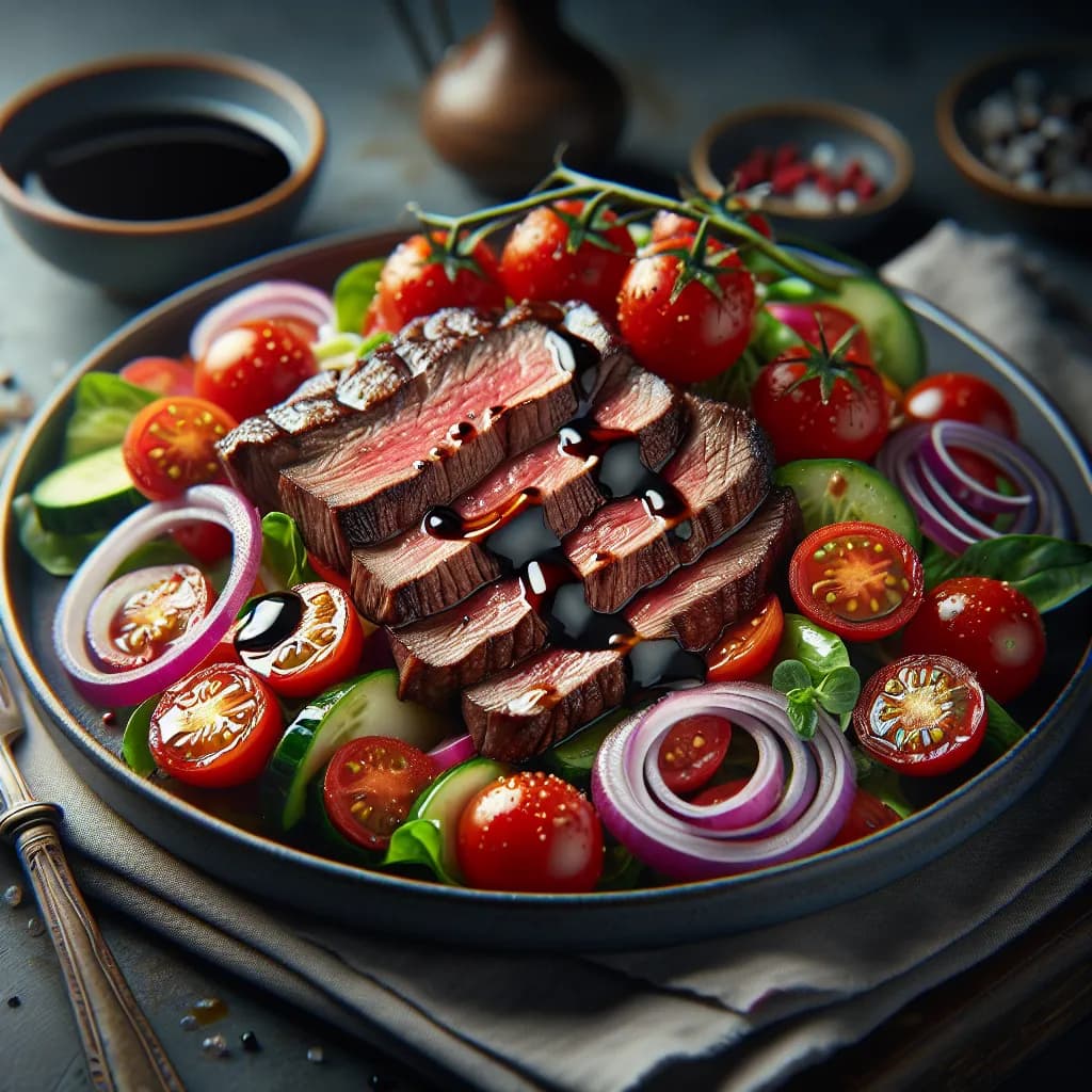 Steak Salad with Balsamic Vinaigrette