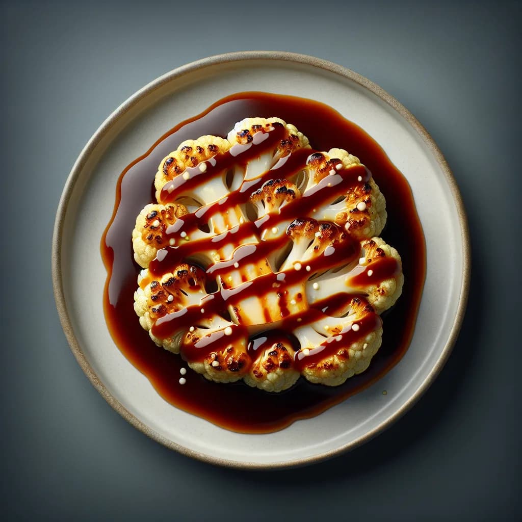 Steak de chou-fleur à la sauce teriyaki maison