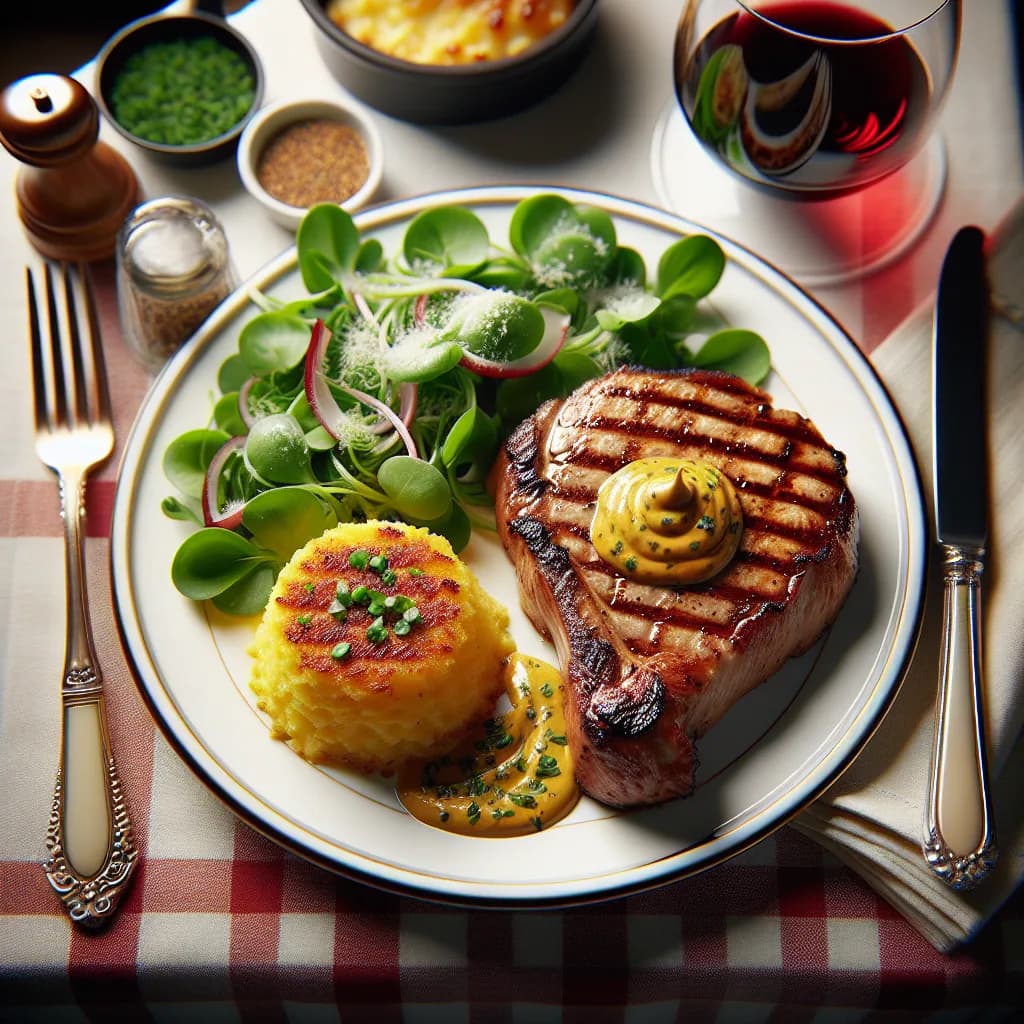 Steak de dinde à la moutarde