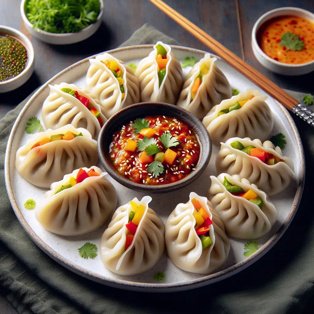 Steamed Vegetable Momos
