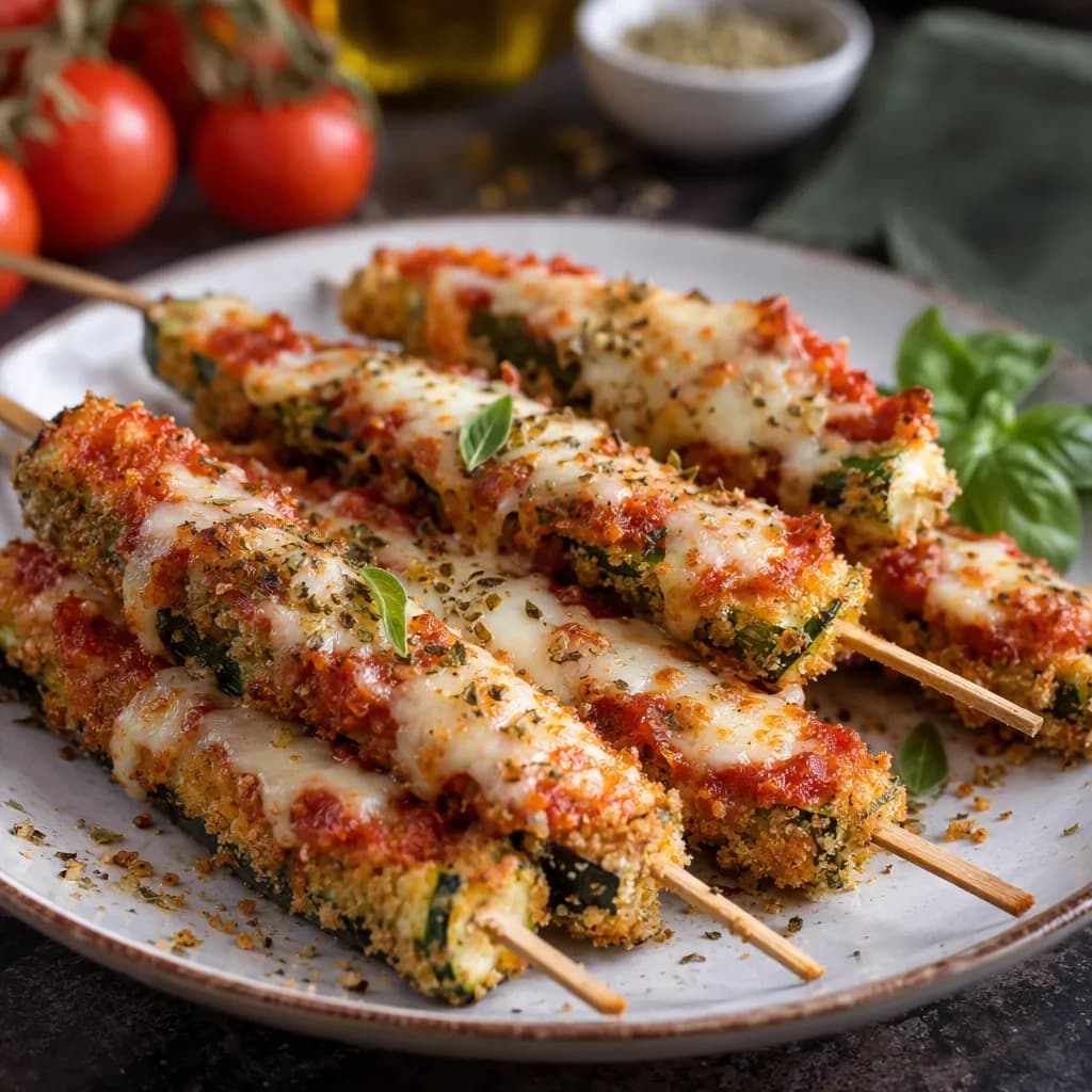 Stecchi di zucchine alla pizzaiola croccanti