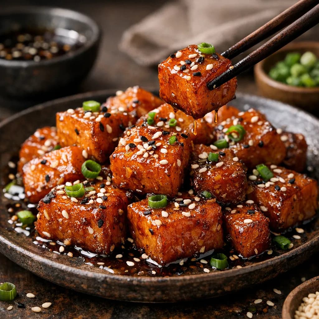 Sticky Sweet Potato Bites