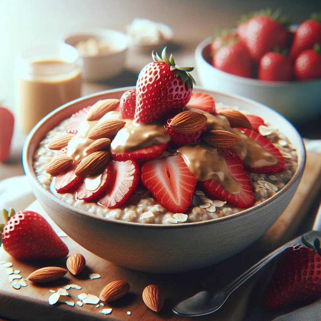 Strawberry Almond Overnight Oats