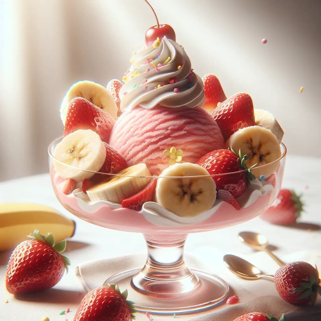 Strawberry Banana Ice Cream