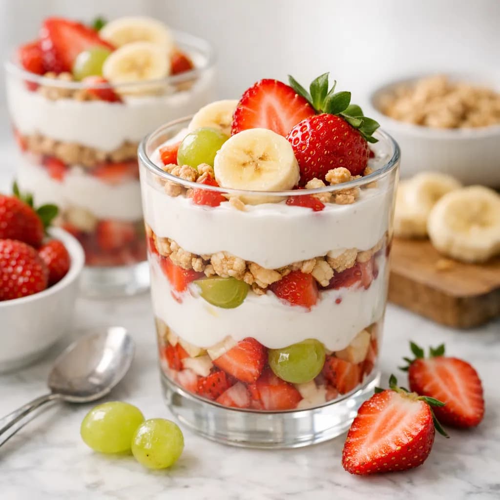 Strawberry Banana Yogurt Parfaits