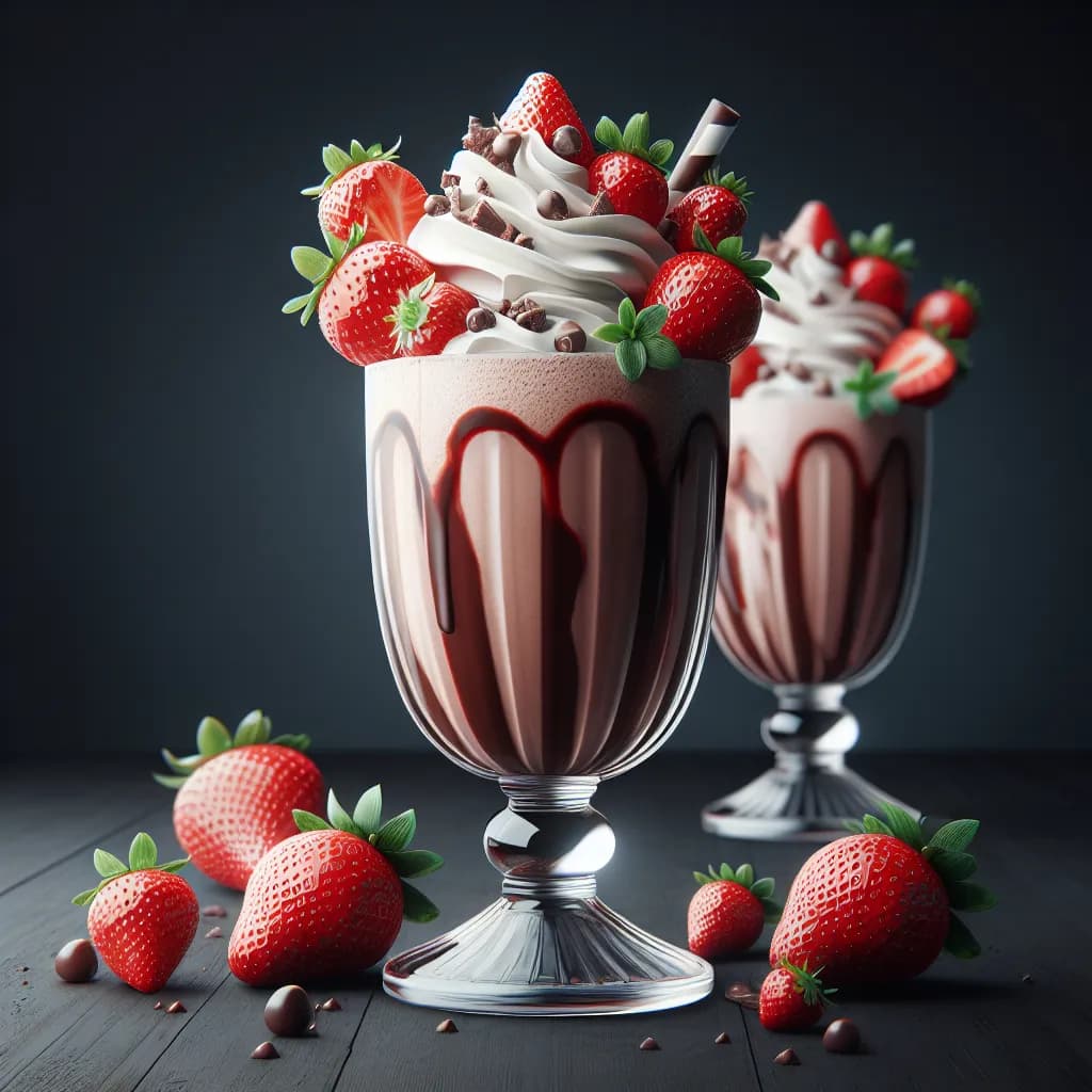 Strawberry Chocolate Milkshake
