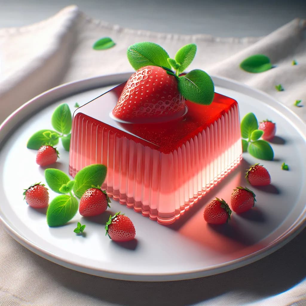 Strawberry Cream Gelatin