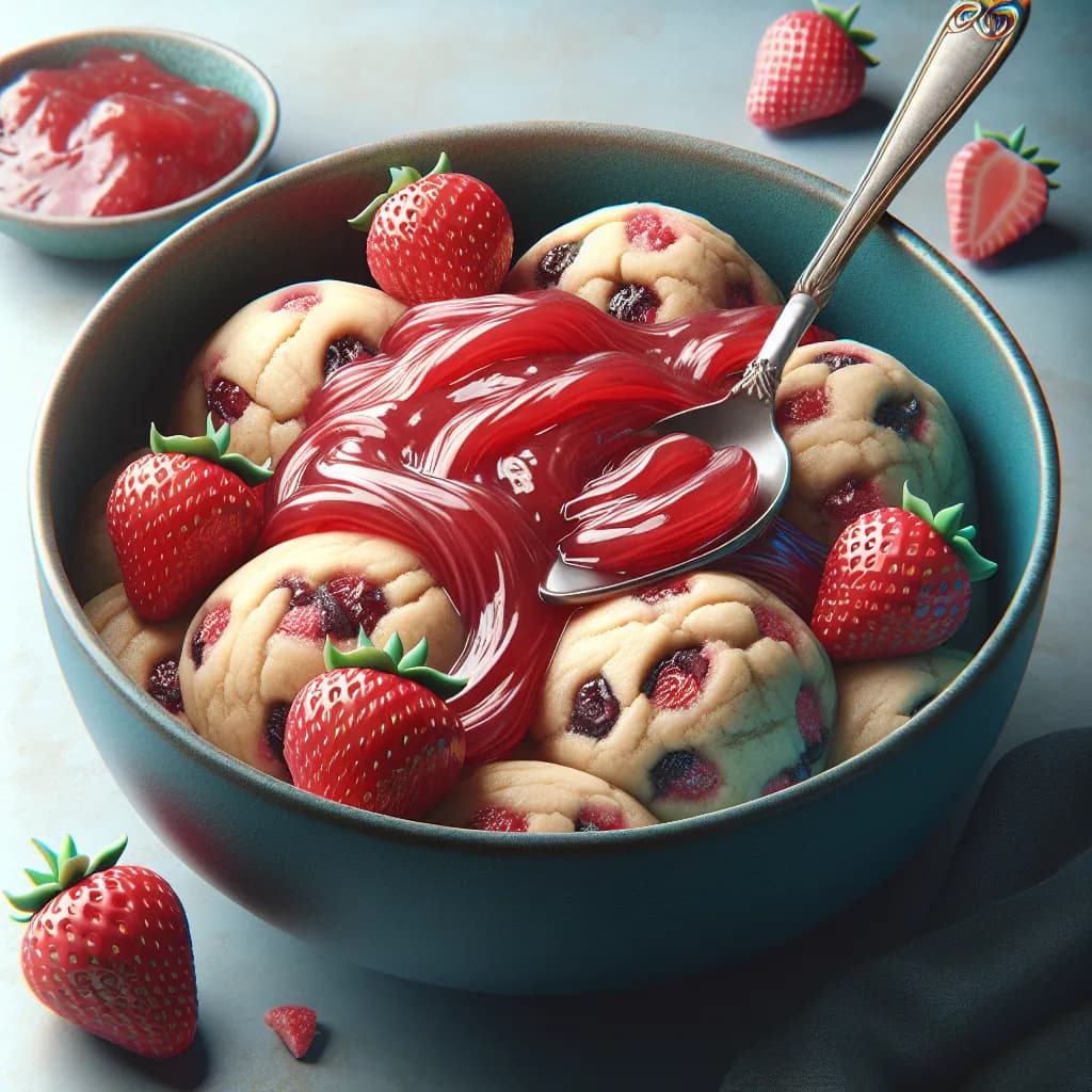Strawberry Jam Cookie Dough
