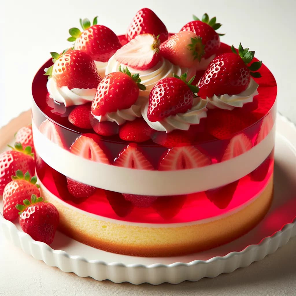 Strawberry Jello Cake