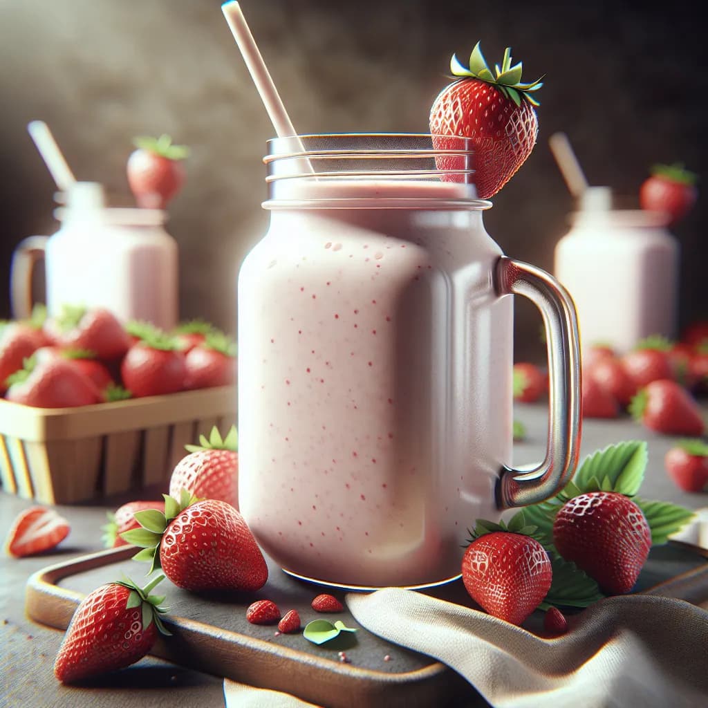 Strawberry Milk Smoothie