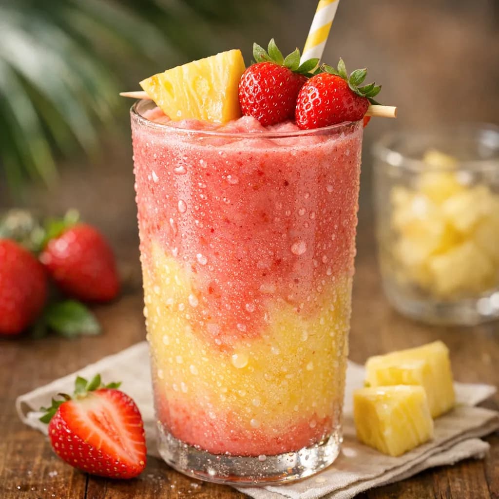 Strawberry Pineapple Cooler Smoothie