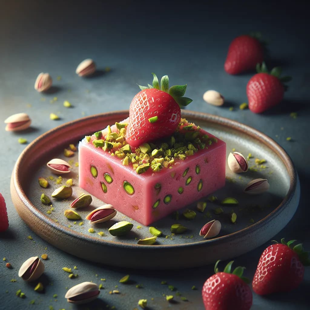 Strawberry Pistachio Barfi