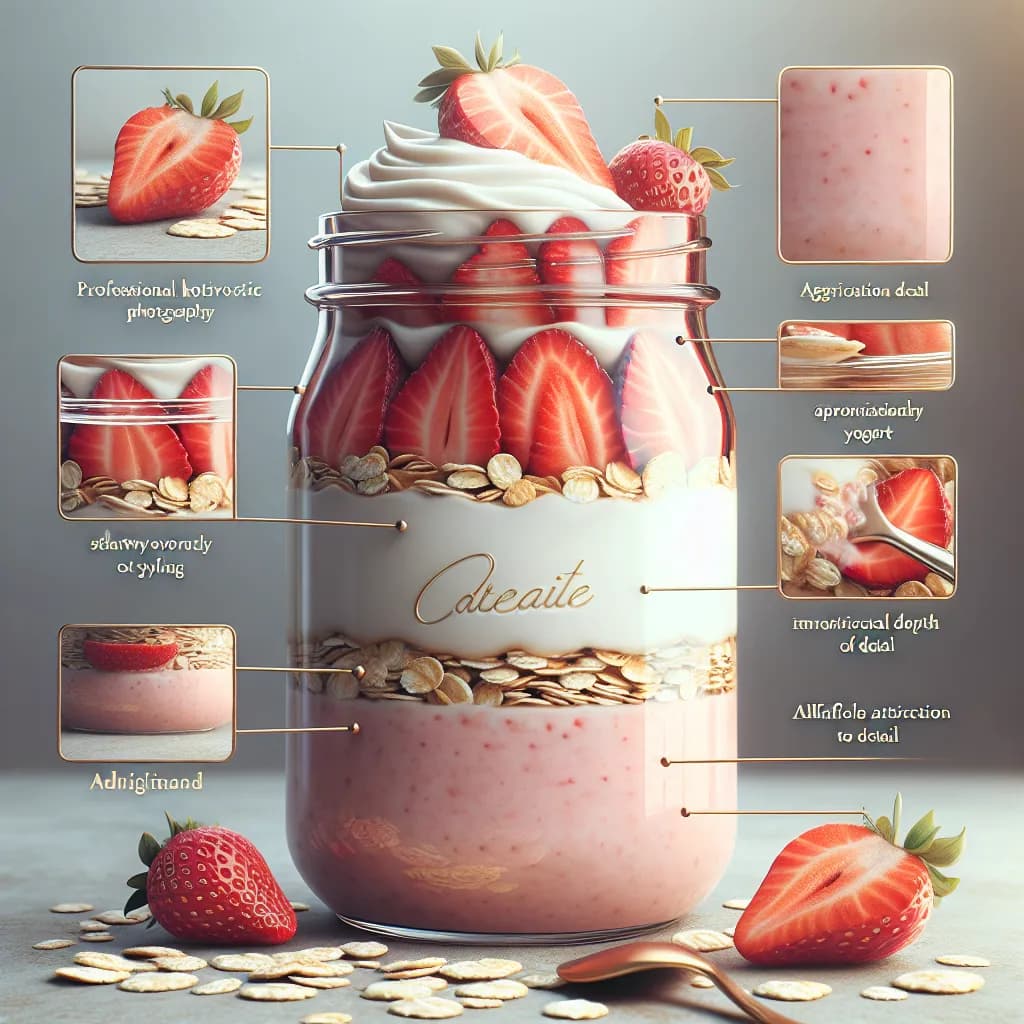 Strawberry Yogurt Overnight Oats
