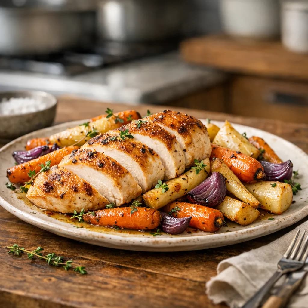 Stripling House Roasted Chicken & Root Vegetables