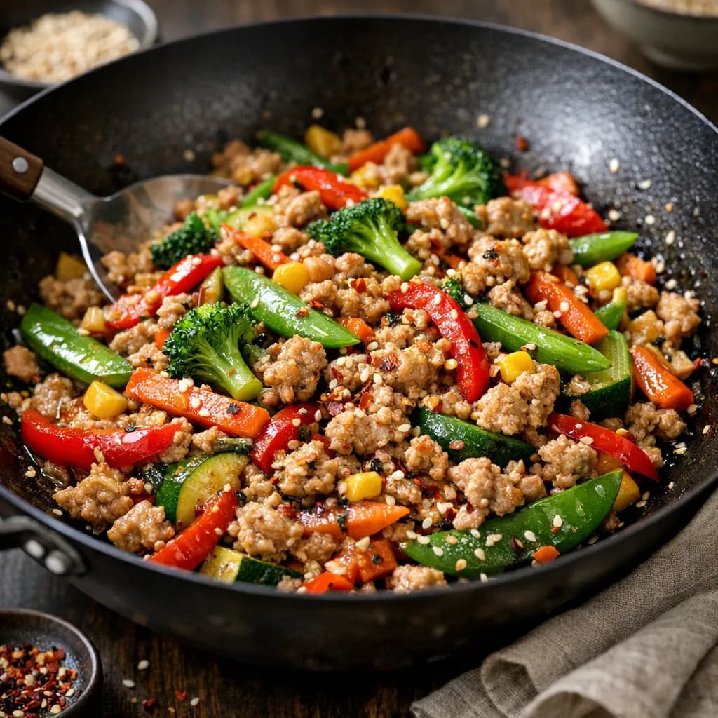 Stripling House Turkey & Vegetable Stir Fry