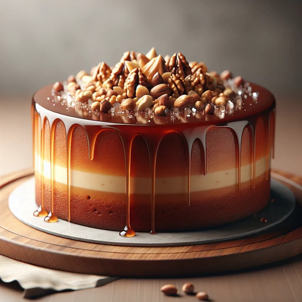 Studentenfutter-Pudding Kuchen