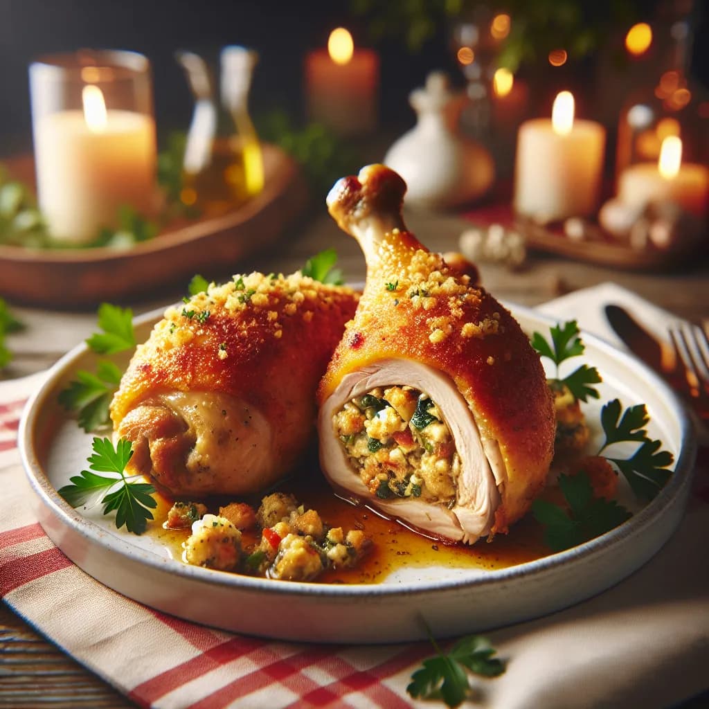 Stuffed Chicken Legs