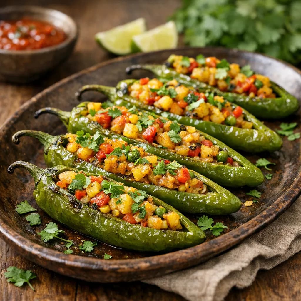Stuffed Hot Chilli Peppers