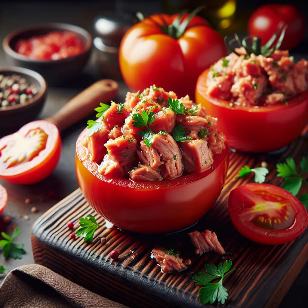 Stuffed Tomatoes with Pork