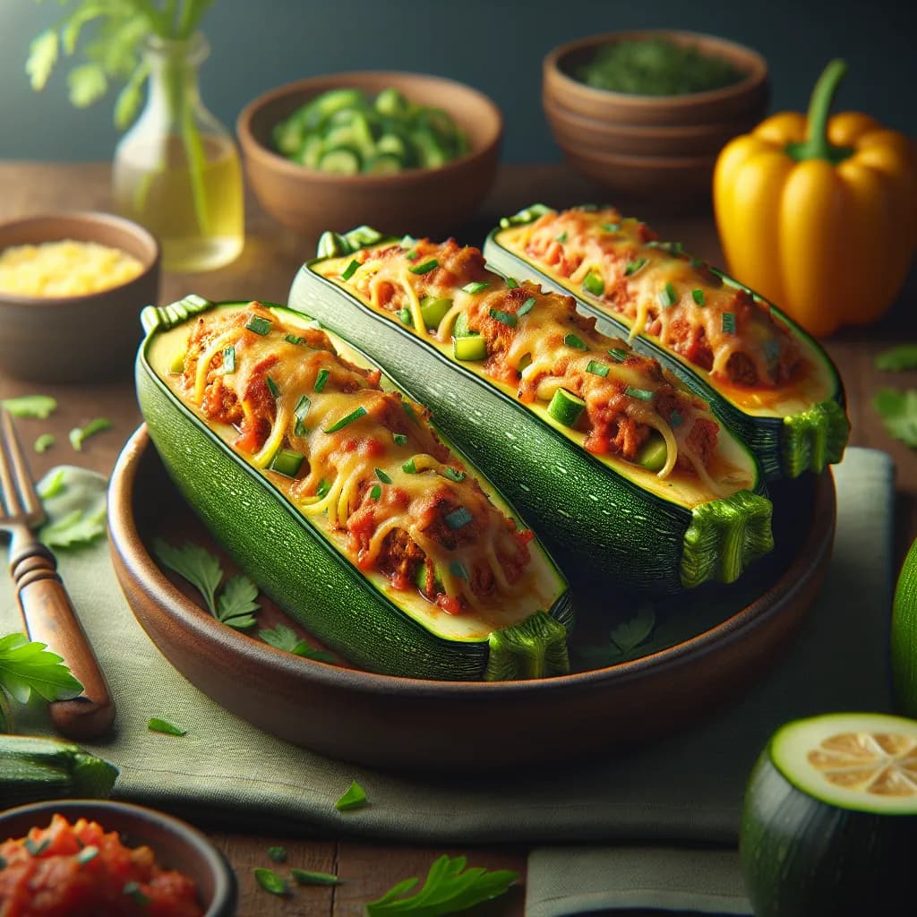 Stuffed Zucchini Boats