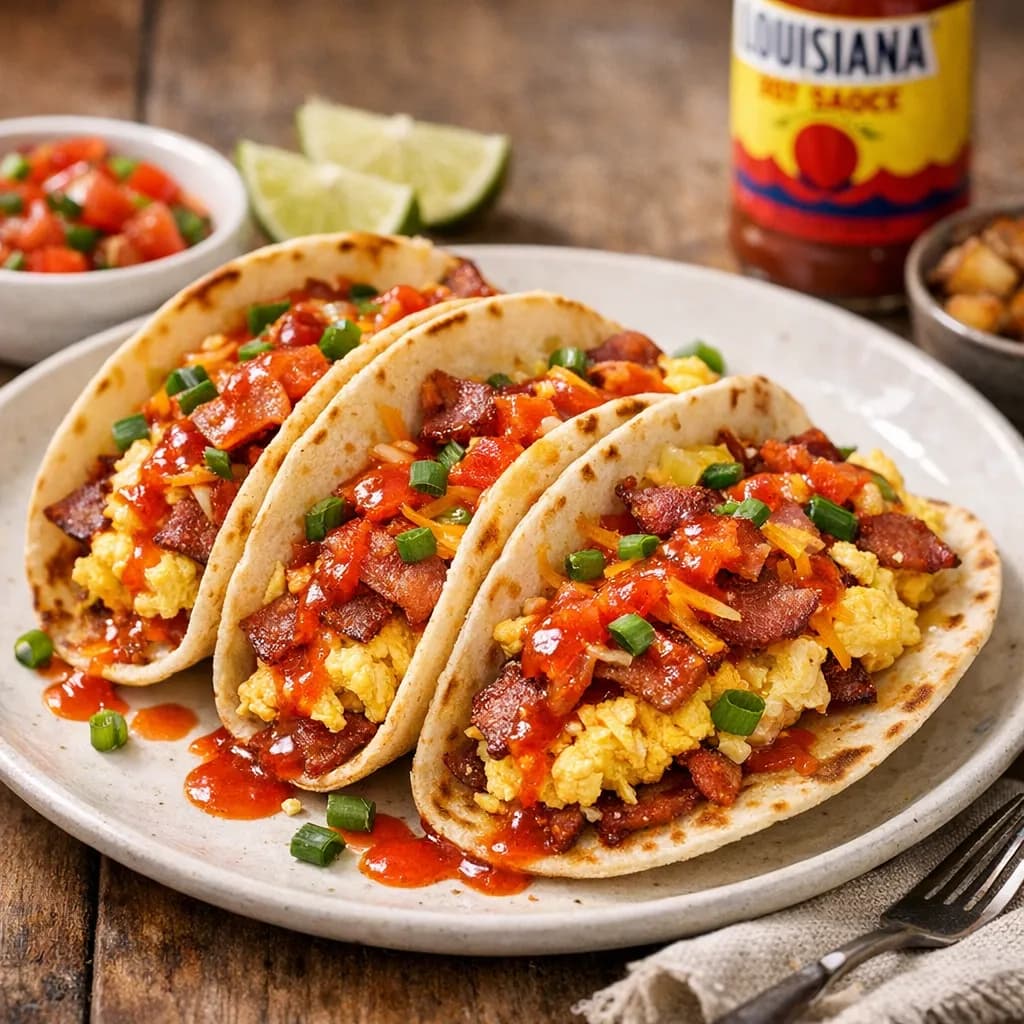 Supreme Louisiana Hot Breakfast Tacos