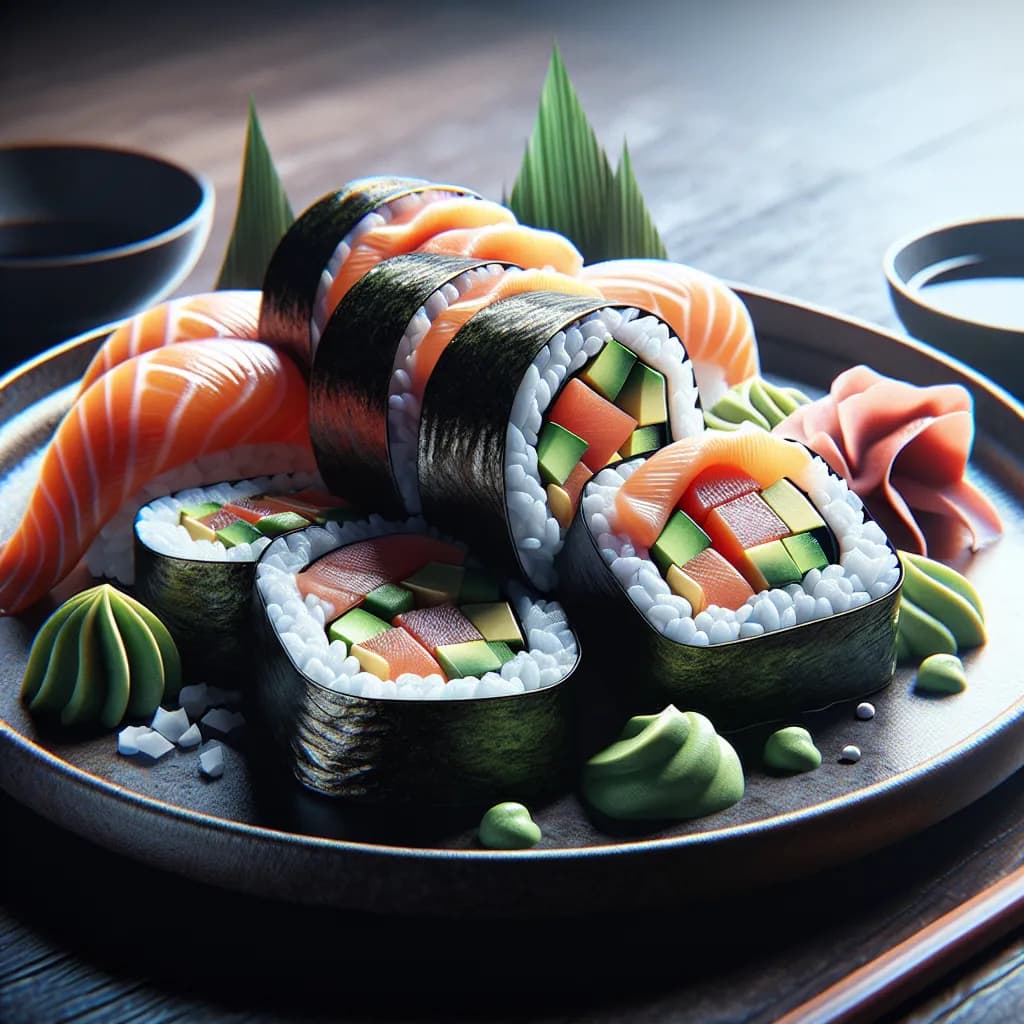 Sushi Maki au Saumon Fumé