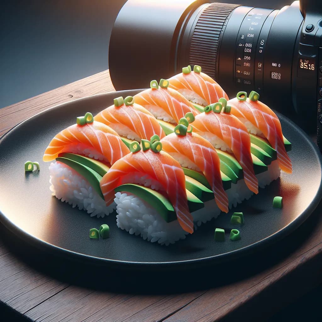 Sushi Nigiri au Saumon Fumé