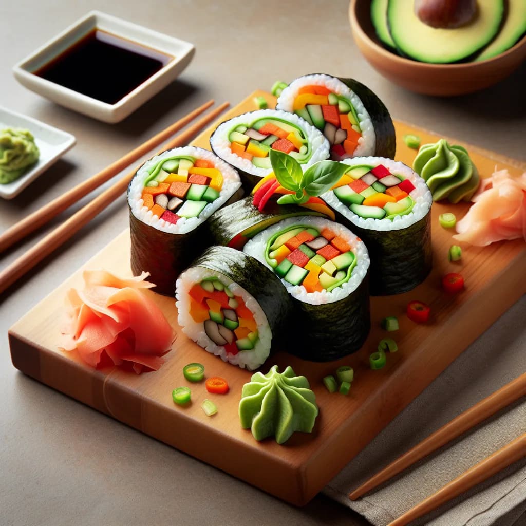 Sushi Uramaki Vegetariano