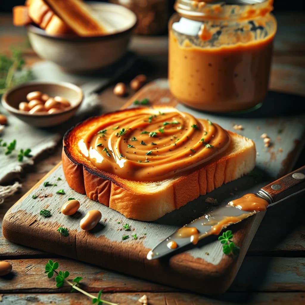 Sweet Butter Bean Spread on Toast