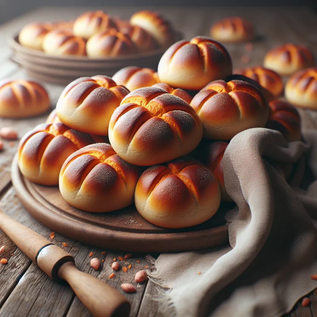 Sweet Potato Sourdough Rolls