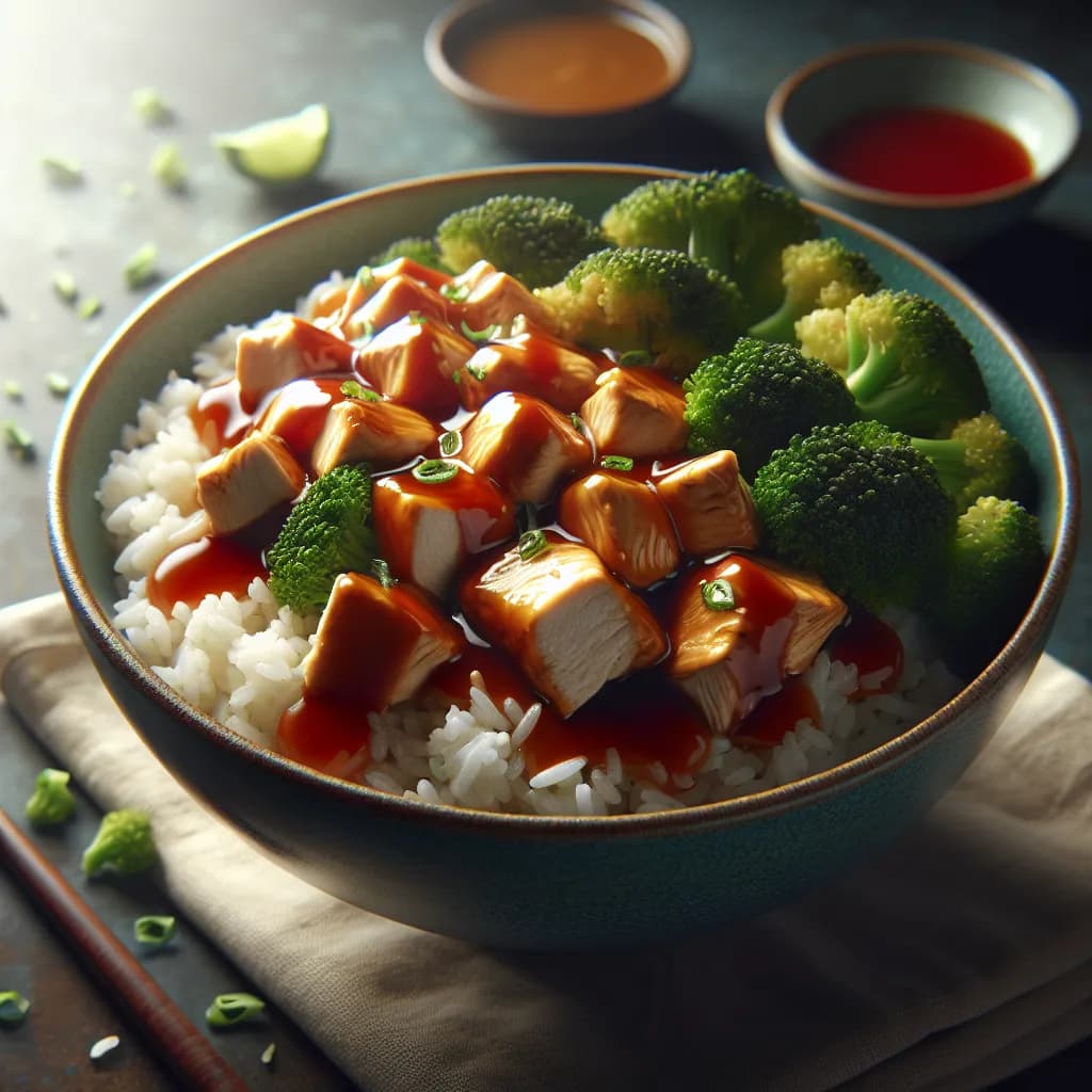 Sweet and Sour Chicken Rice Bowl