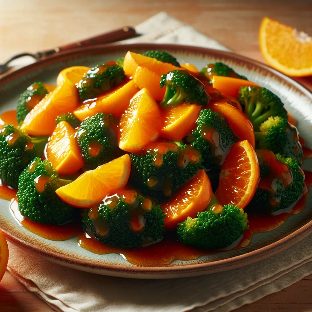 Sweet and Sour Orange Broccoli