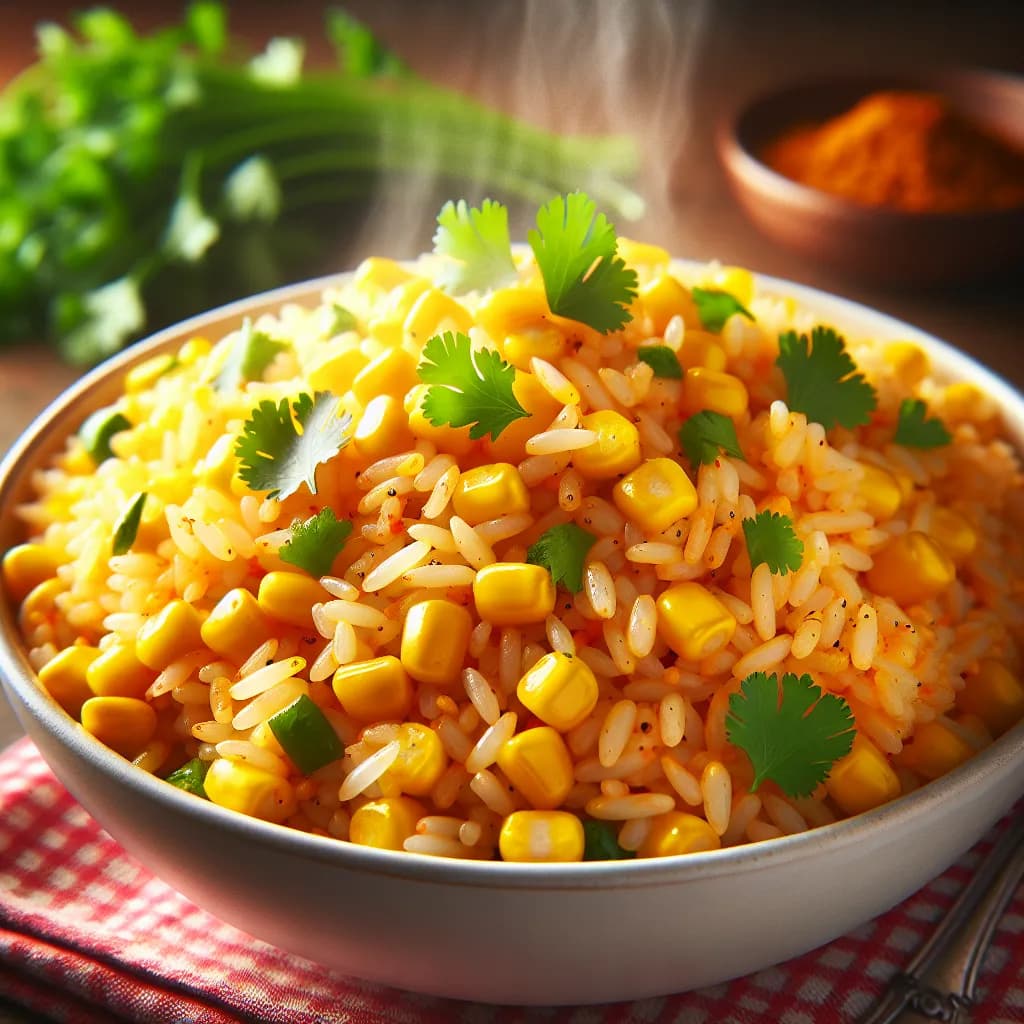 Sweetcorn Masala Rice