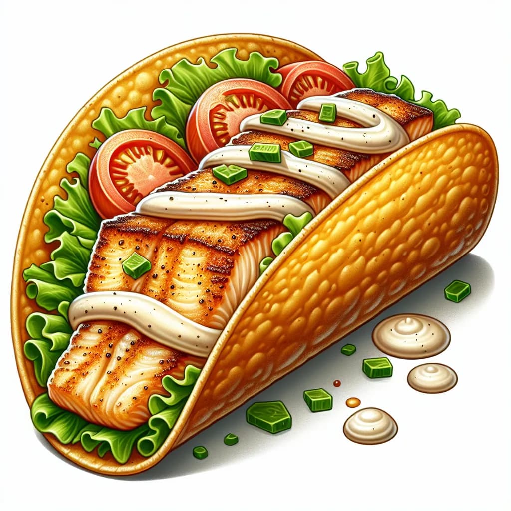 Taco Croccante con Pesce