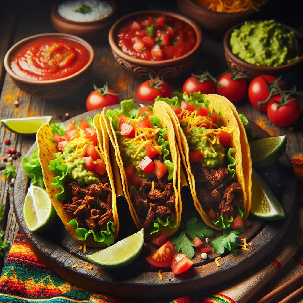 Tacos épicés au bœuf