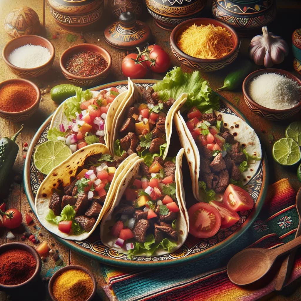 Tacos de Boeuf à la Mexicaine