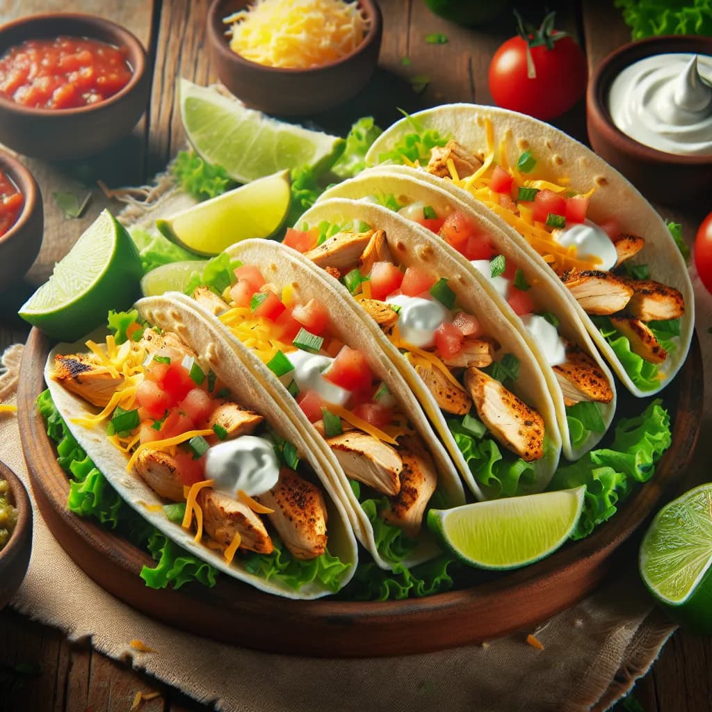 Tacos mit Hähnchen
