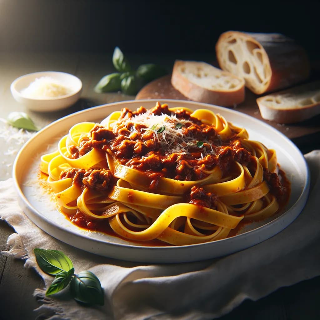 Tagliatelle al Ragu di Tigre
