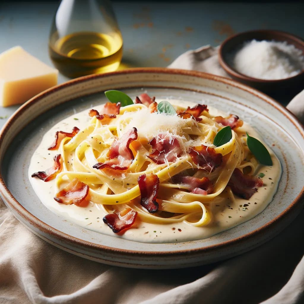 Tagliatelles Carbonara