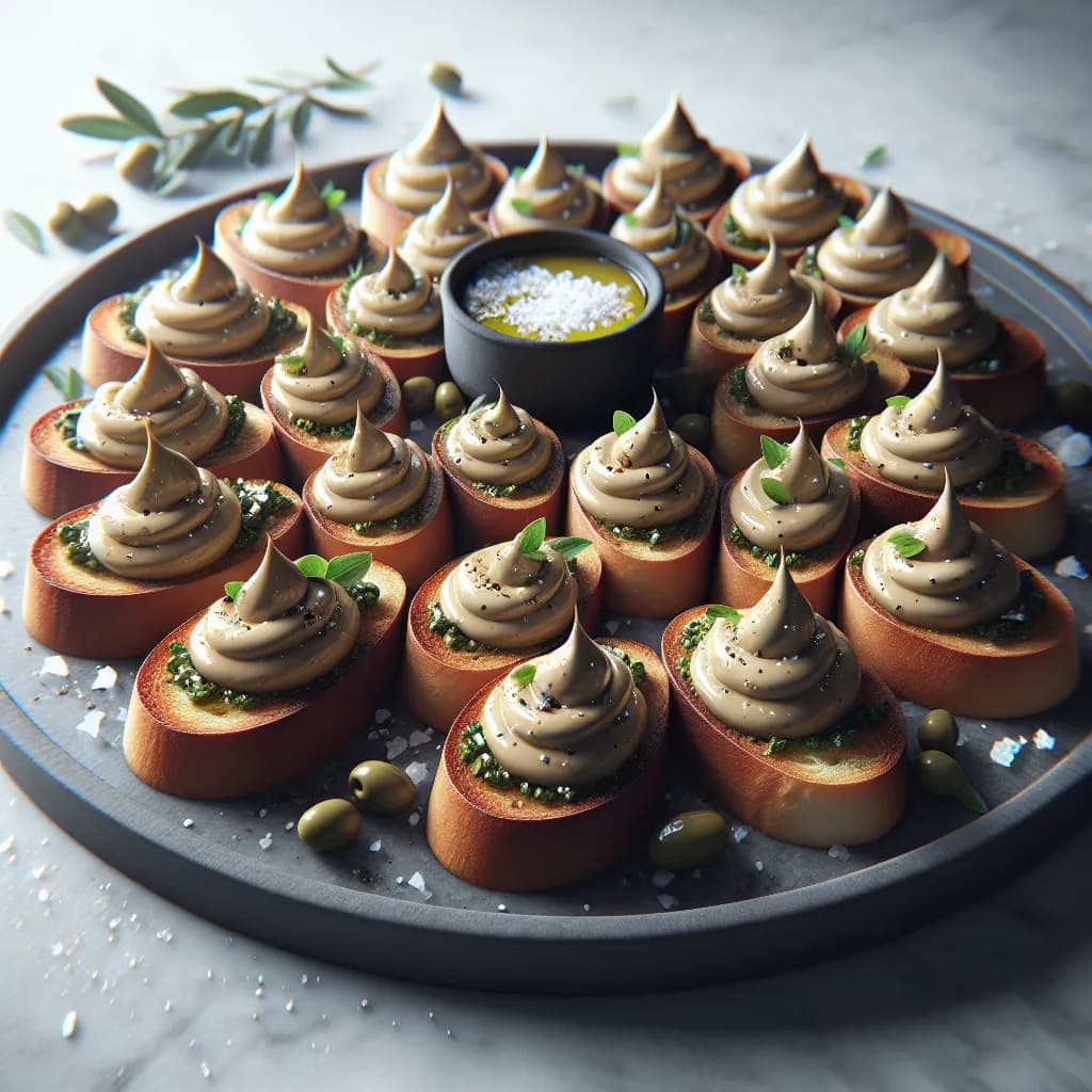 Tahini and Olive Oil Crostini