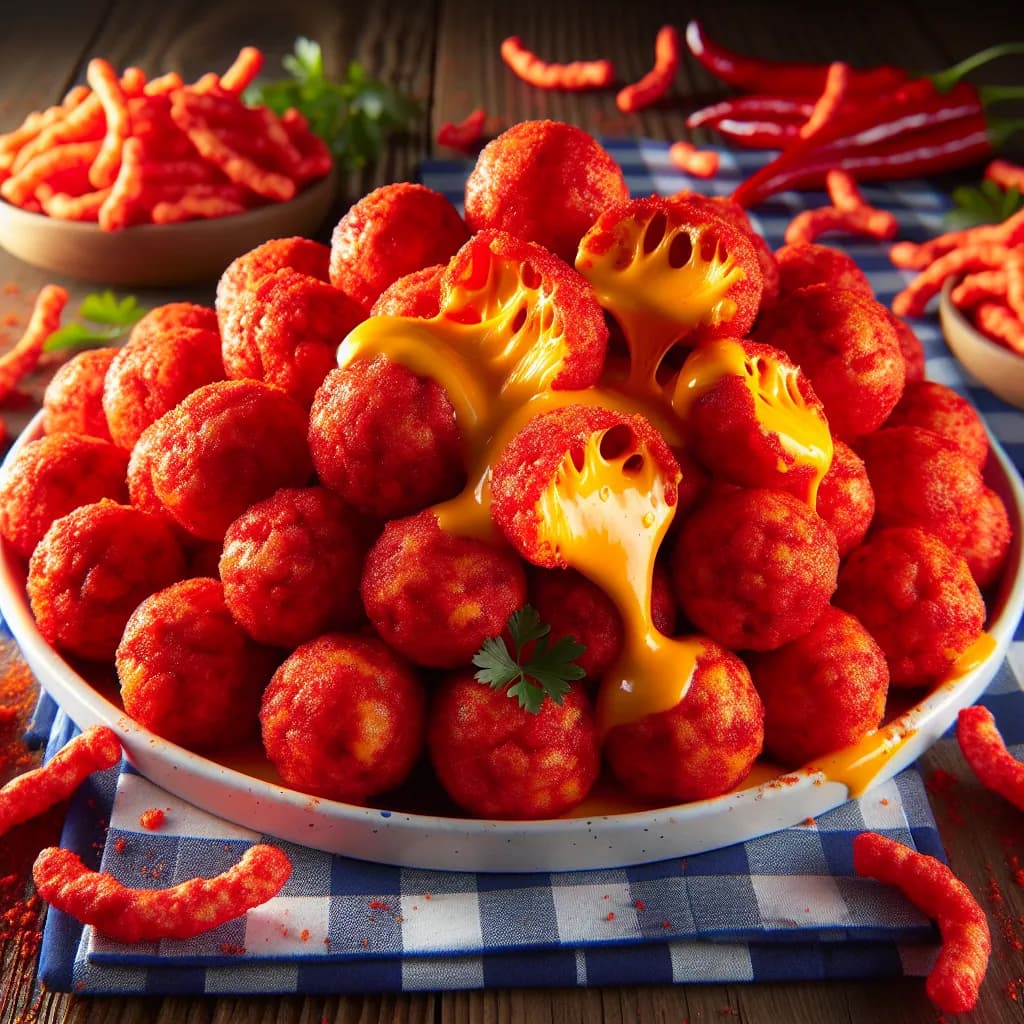 Takis and Hot Cheetos Spicy Cheese Balls