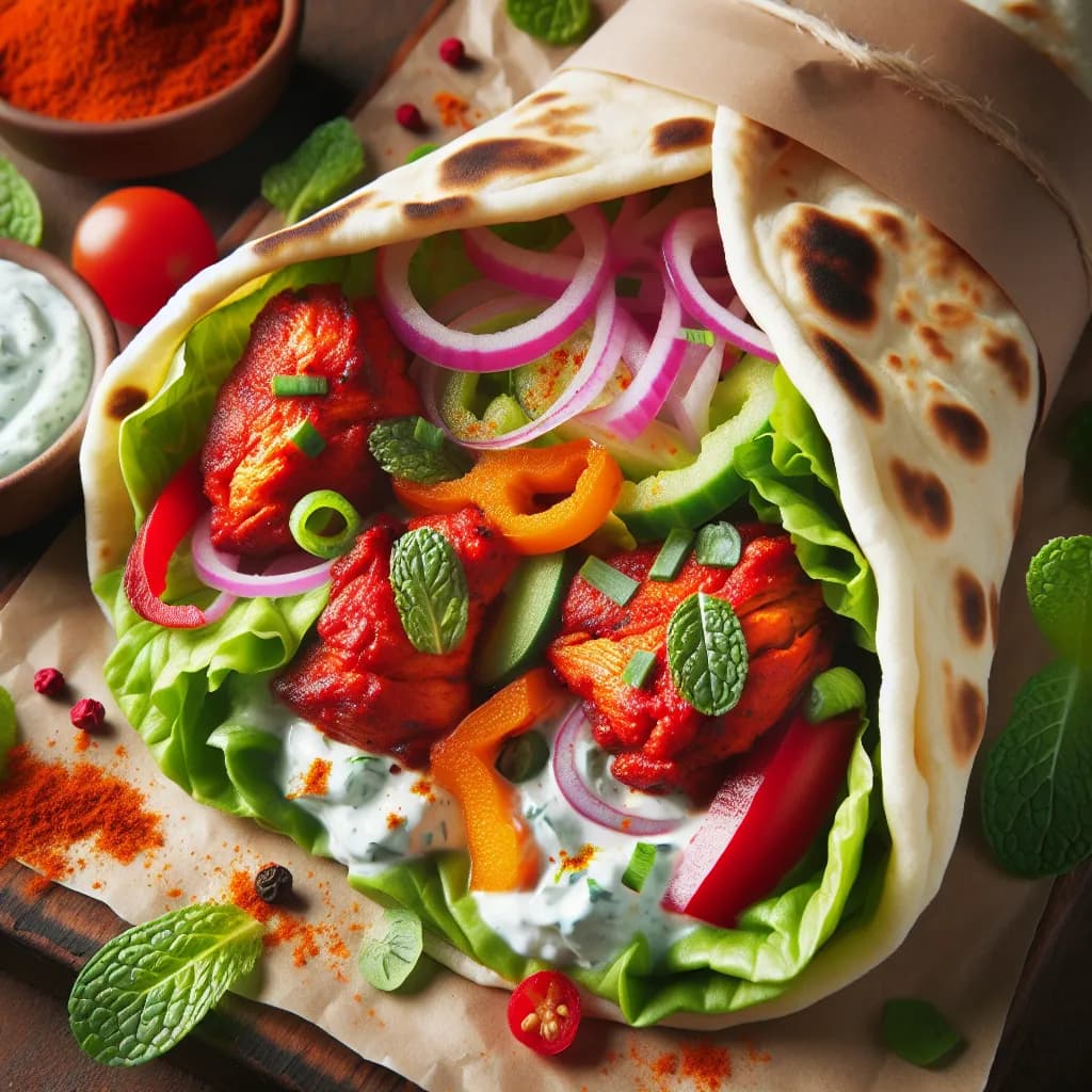 Tandoori Chicken Wrap