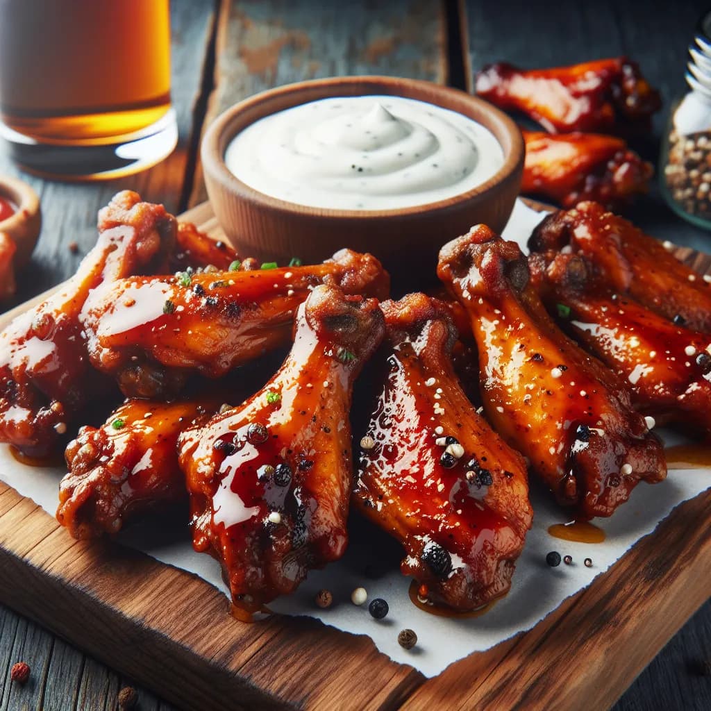Tangy Honey BBQ Wings