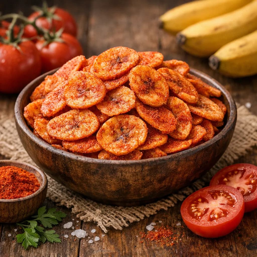 Tangy Tomato Banana Chips