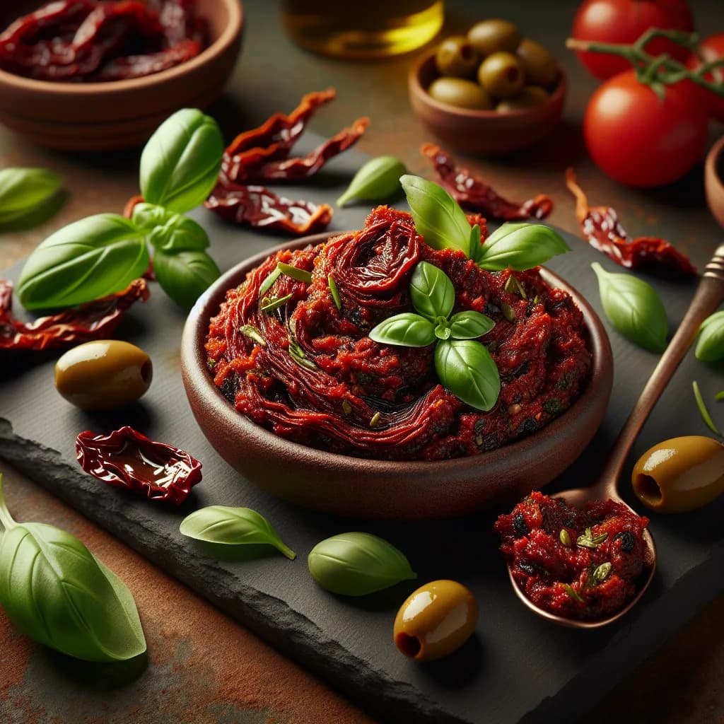 Tapenade mit getrockneten Tomaten