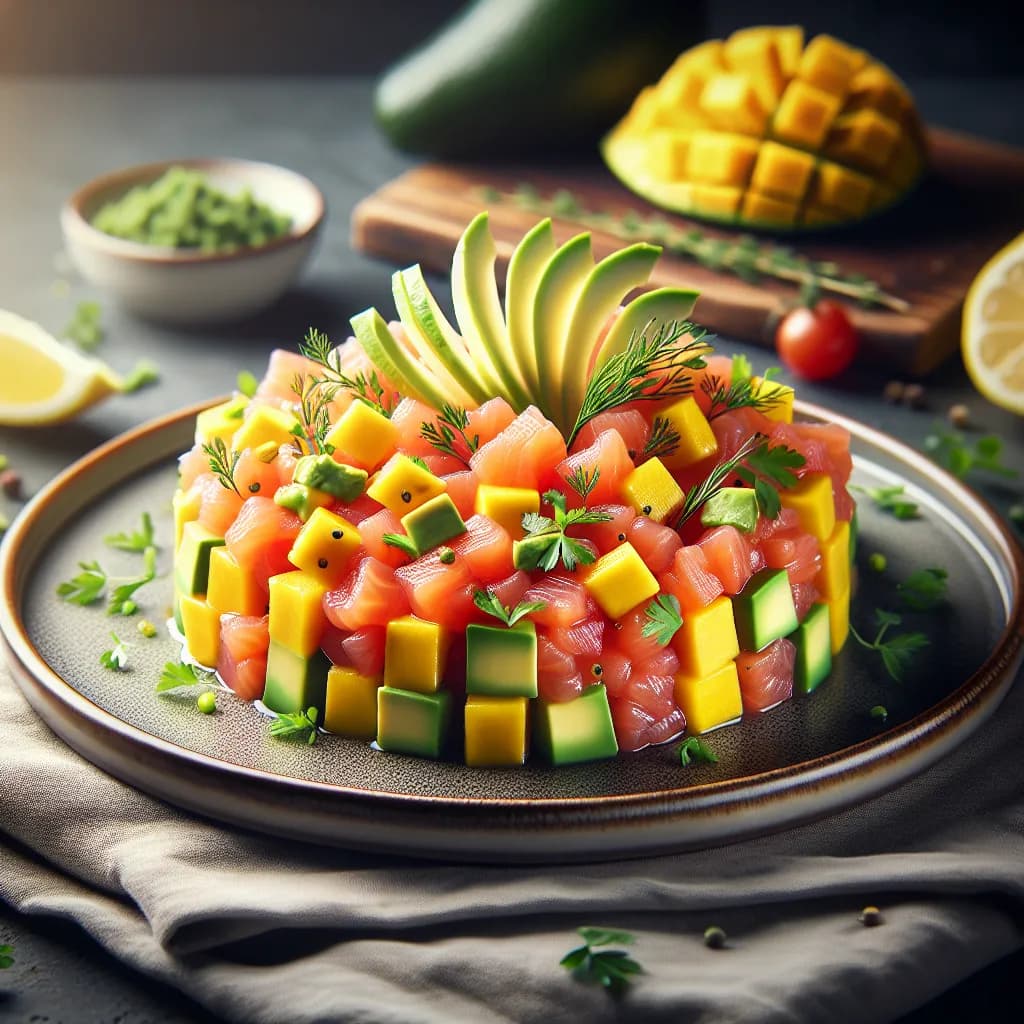 Tartare de Saumon et Mangue