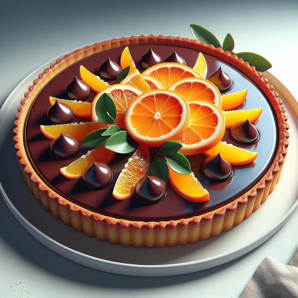 Tarte aux Agrumes et Chocolat