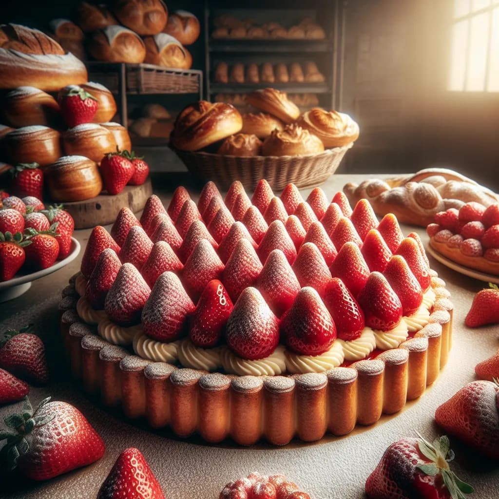 Tarte aux Fraises avec Crème Pâtissière