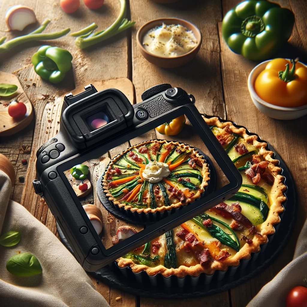 Tarte aux Légumes et Lardons
