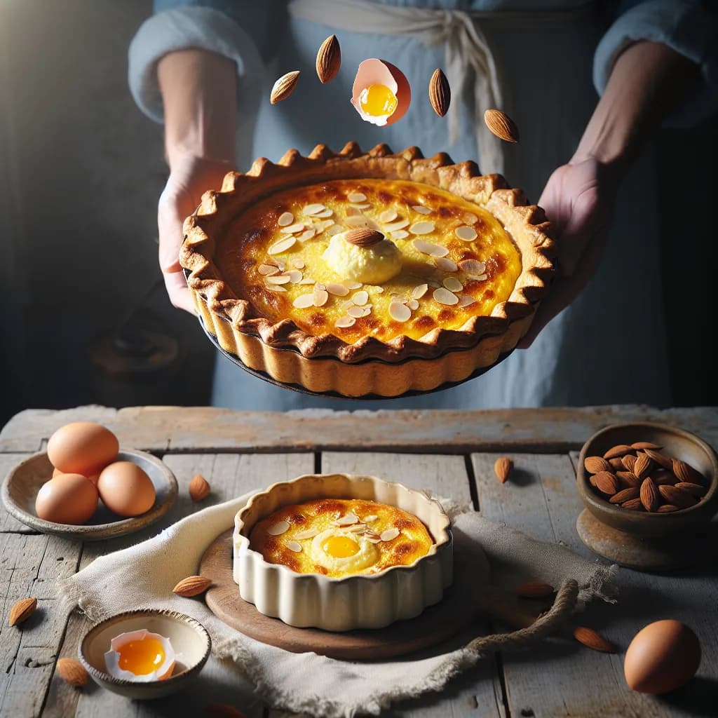 Tarte aux Oeufs et Amandes
